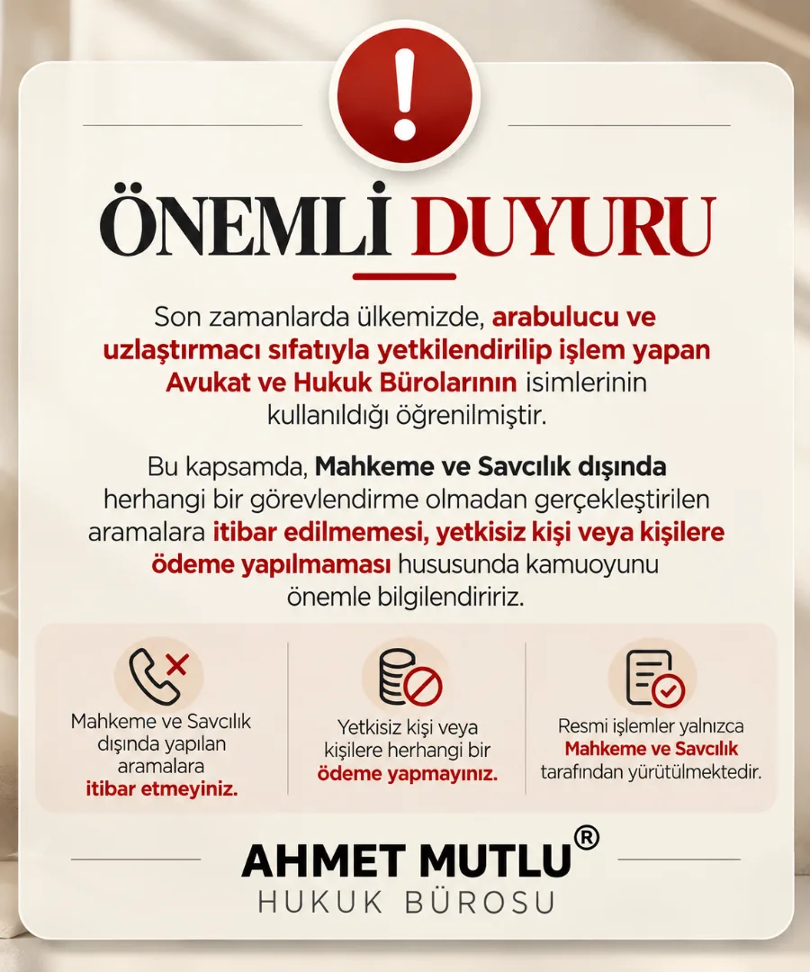 Önemli Duyuru
